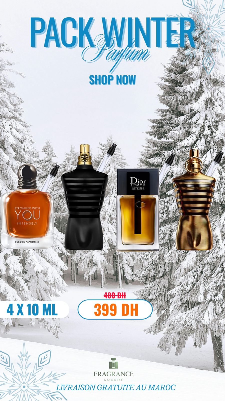 SWY INTENSELI + LE MALE + DIOR HOMME INTENSE + LE MALE ELIXIR